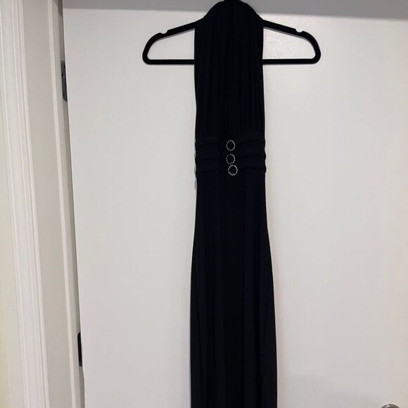 Vintage Codigo Black Halter Midi Dress - Picture 6 of 6